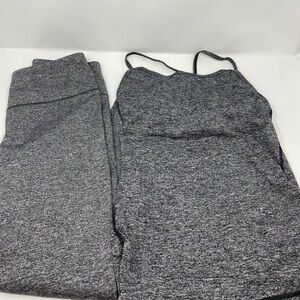 Grey marled VS Sport Top & Legging Bundle